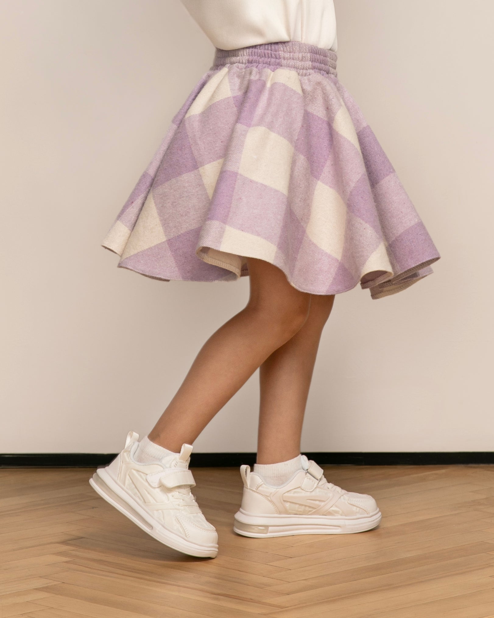 Mini plade-Liliac Skirt