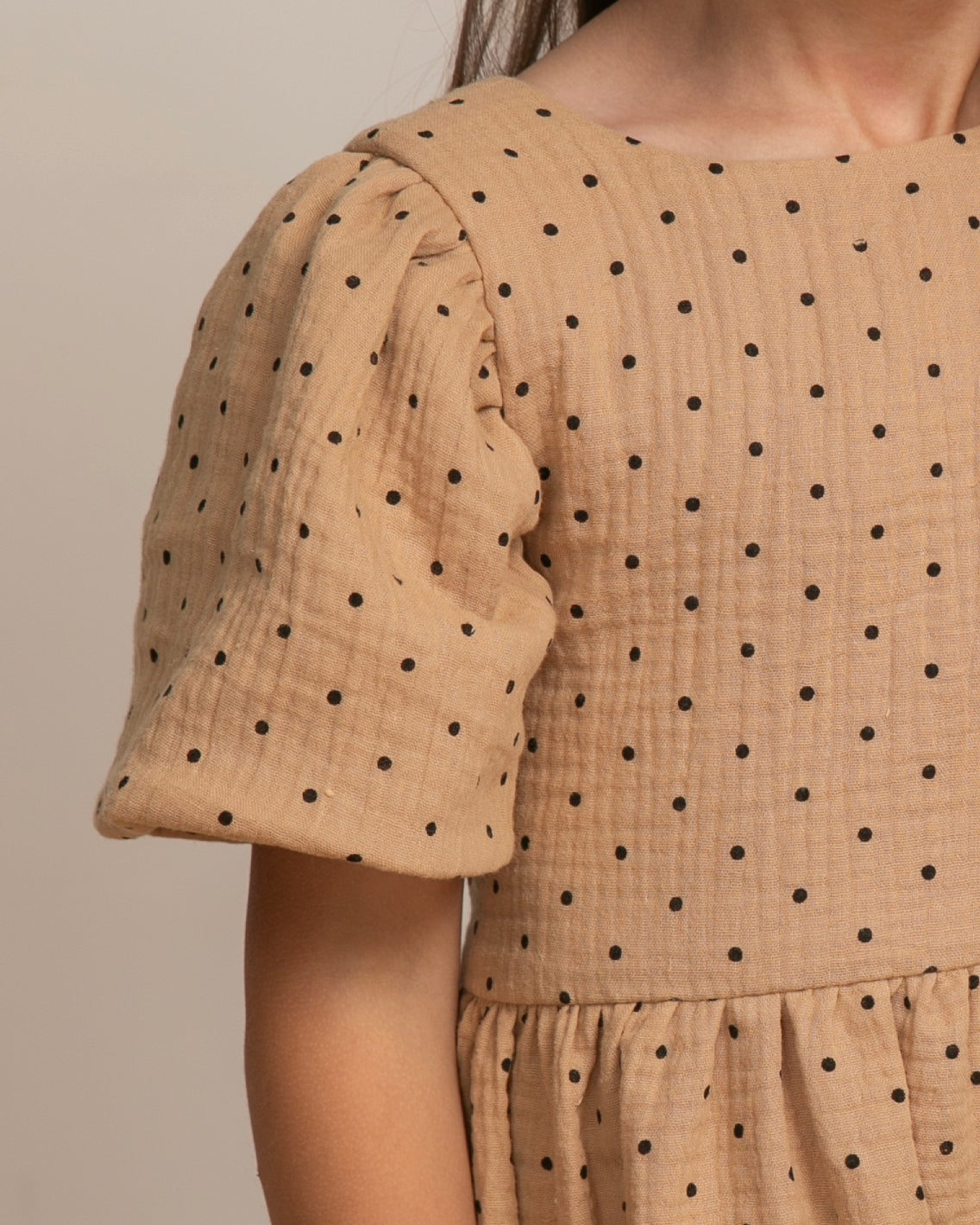 Little Cappucino Polka Dress