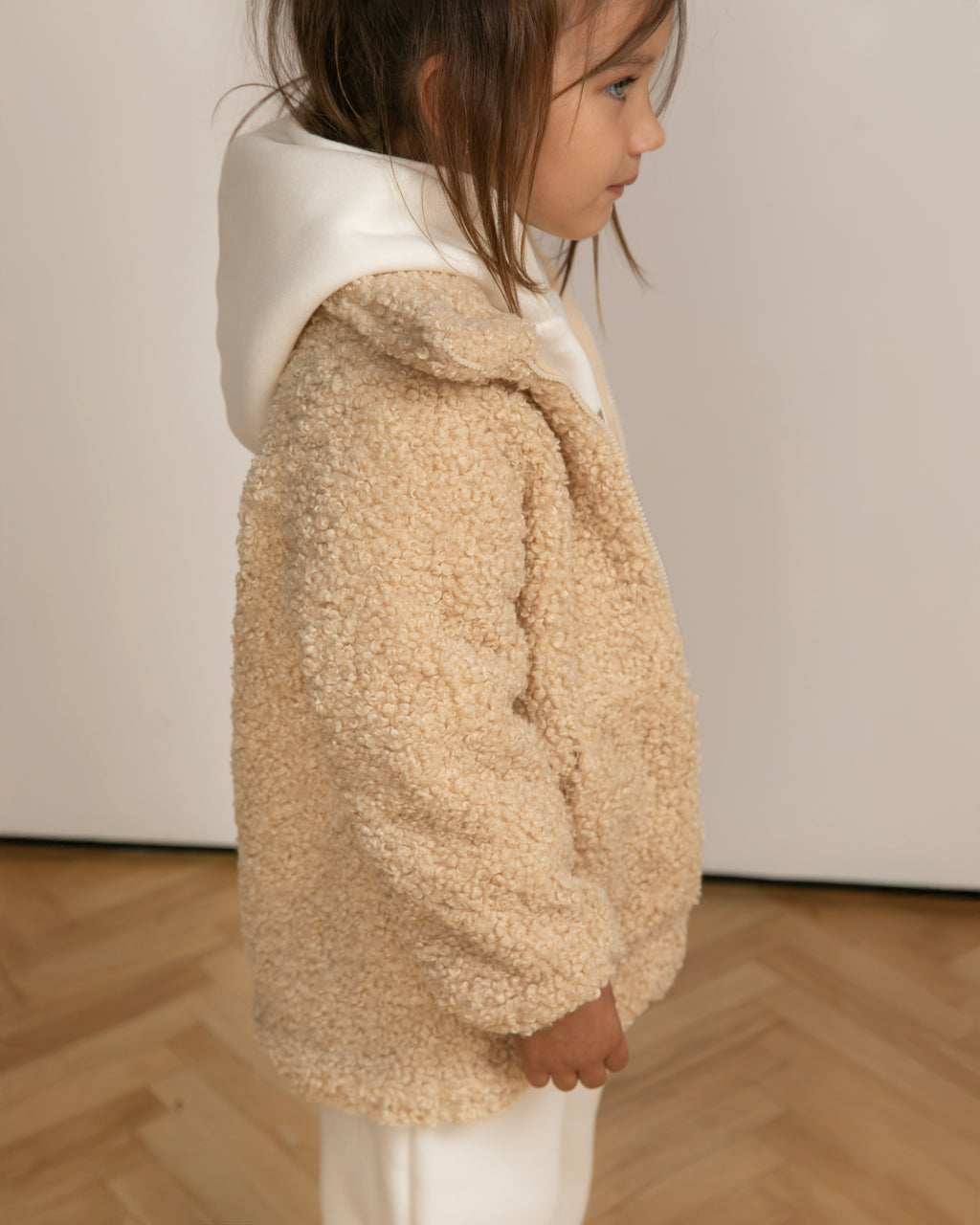 Oatmilk Teddy Zip Jacket