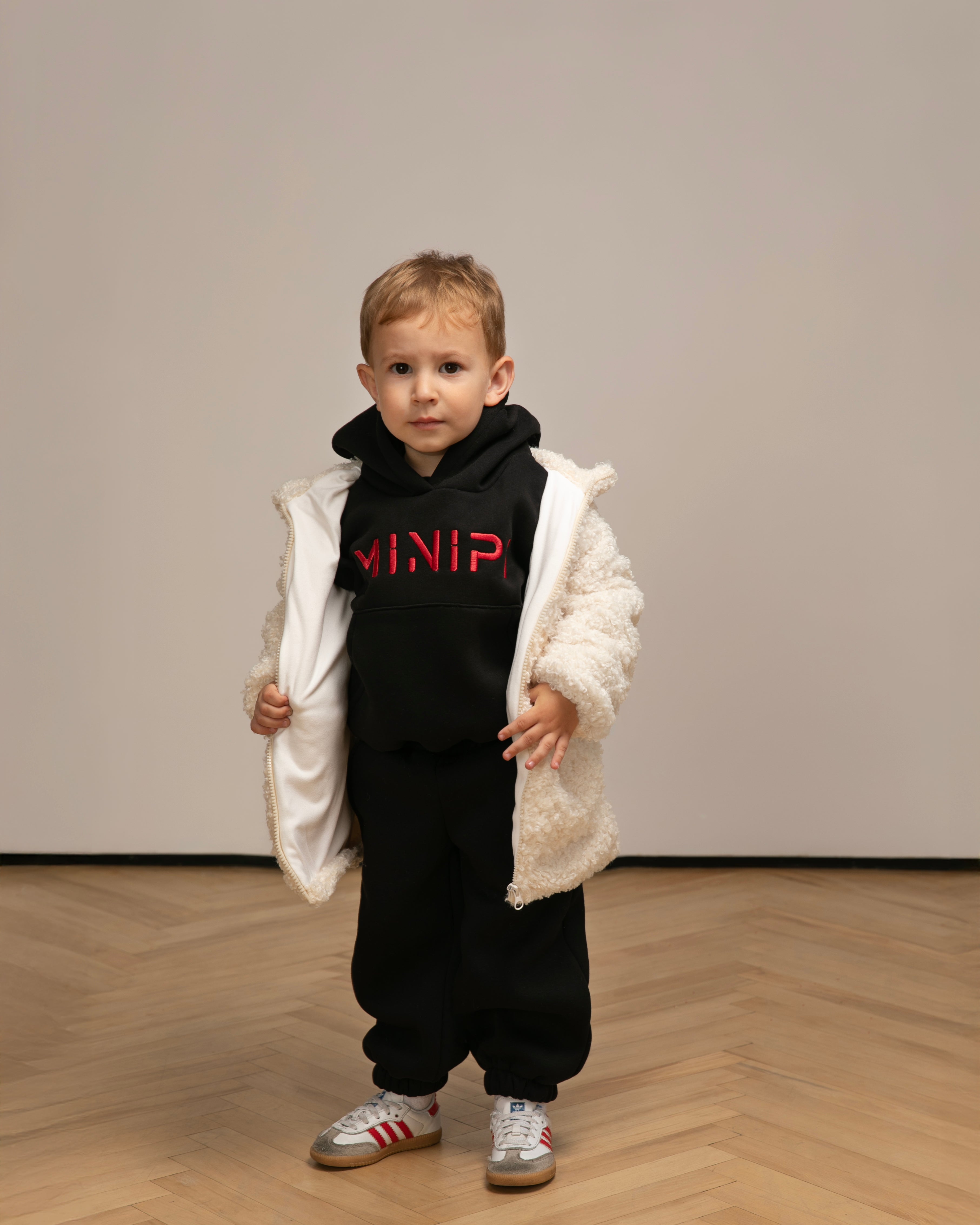 White Teddy Zip Jacket
