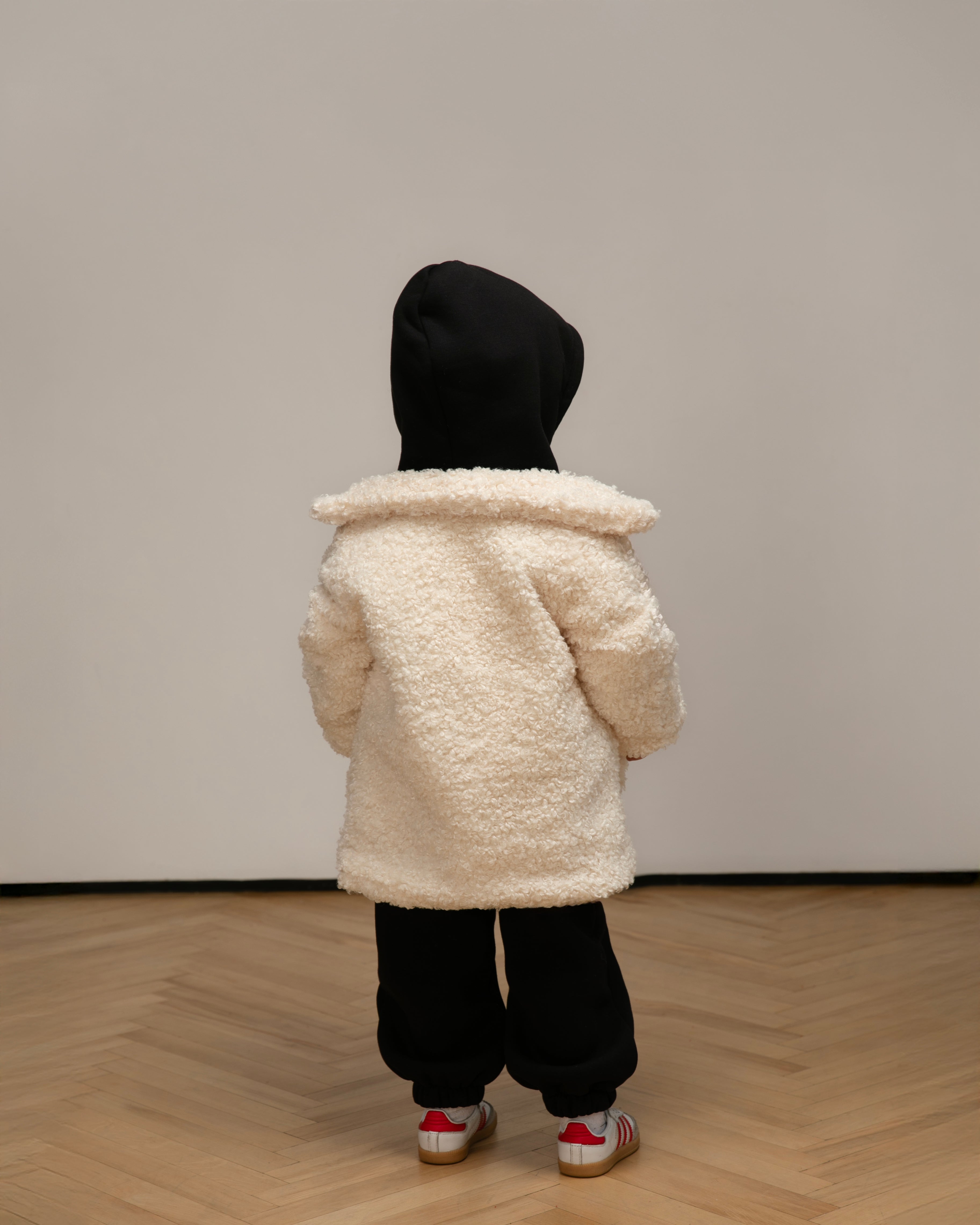 White Teddy Zip Jacket