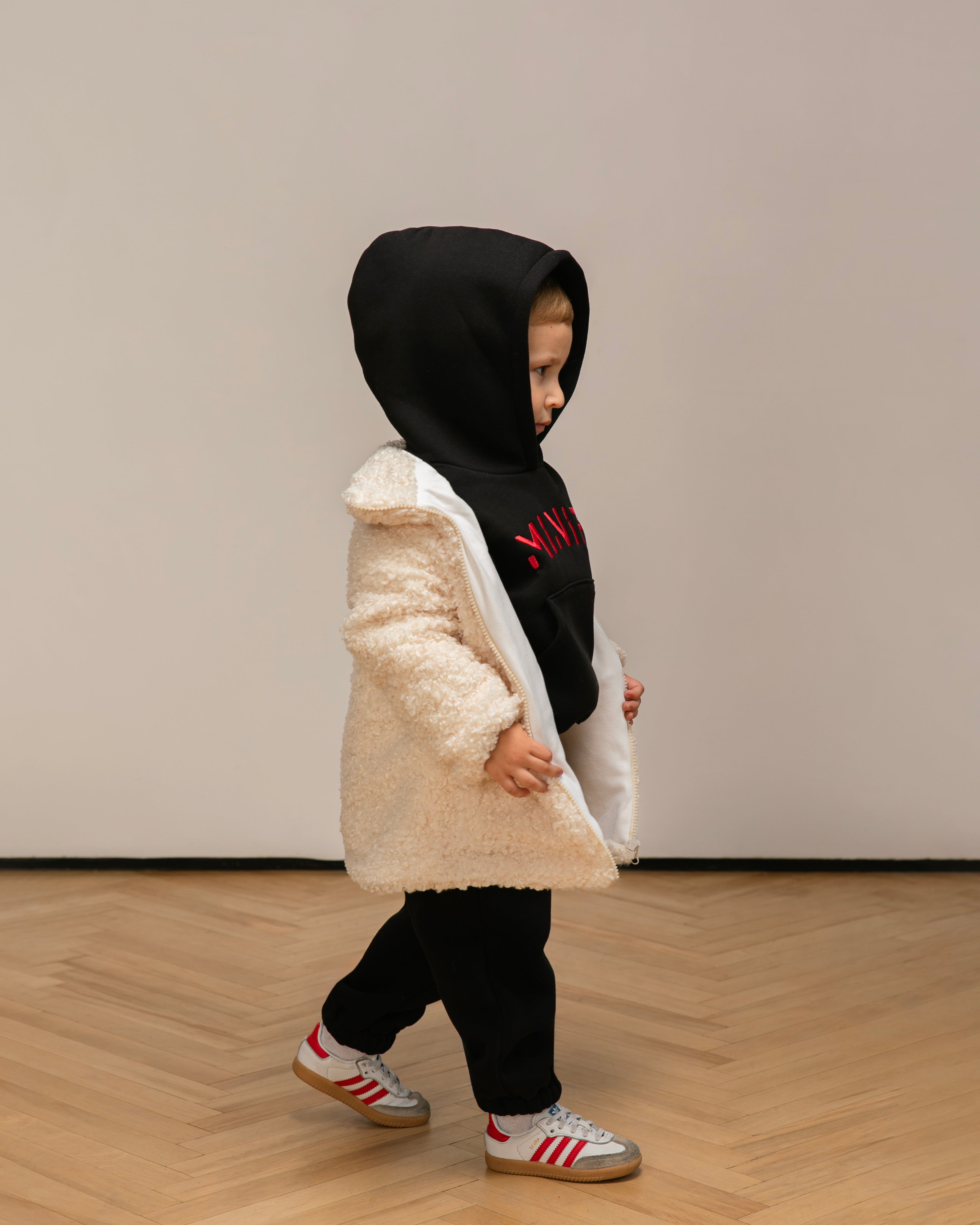 White Teddy Zip Jacket
